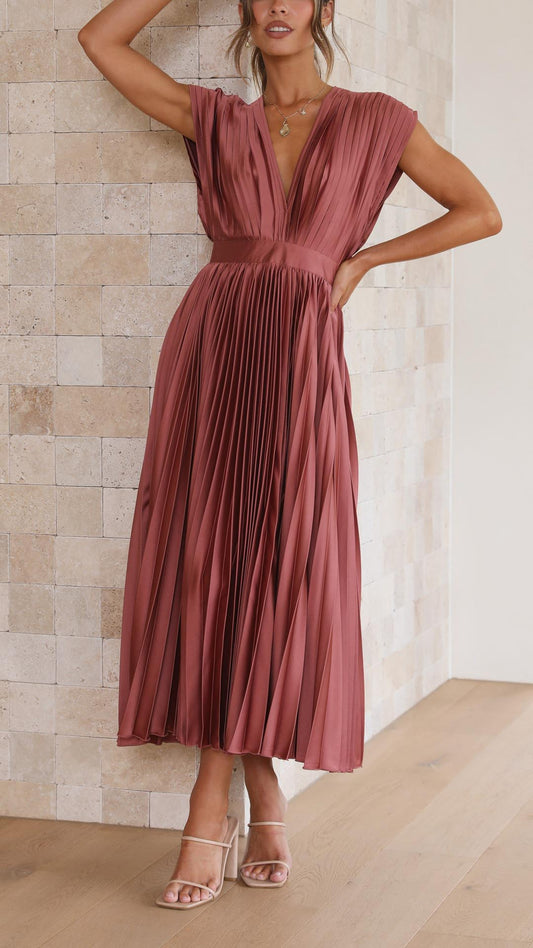 Alexis - Elegante vestido plisado