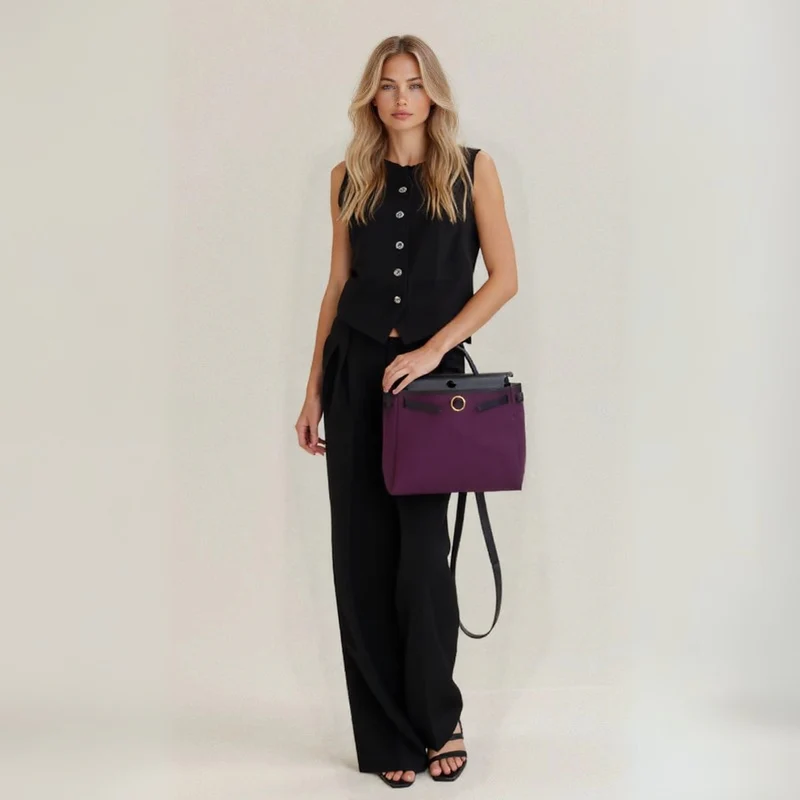 Anita | Conjunto casual de lino artesanal