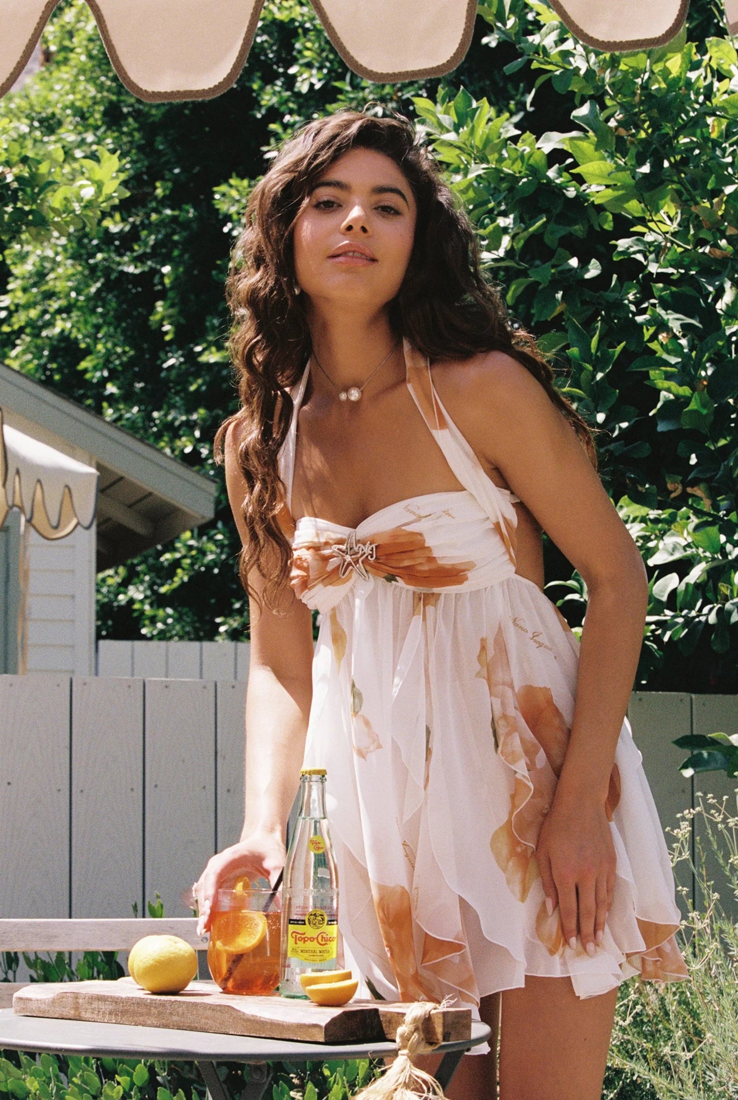 Anabella™ | Minivestido floral de gasa